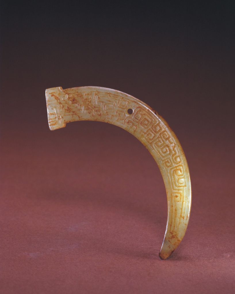 图片[1]-Jade cobra dragon pattern blunt teeth-China Archive
